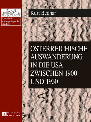 cover image of Oesterreichische Auswanderung in die USA zwischen 1900 und 1930